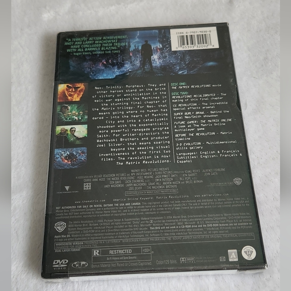 NWT The Matrix Revolutions 2-Disc Widescreen Edition DVD NEW SEALED - Picture 7 of 7